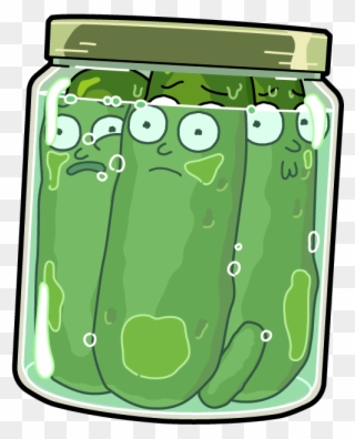 Pickle Clipart Full Jar - Pocket Mortys Pickle Morty - Png Download