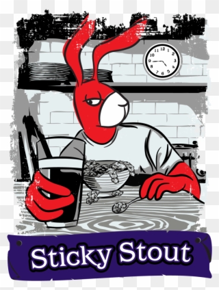 Stickystout Can Art - Red Hare Brewing Company, Llc Clipart