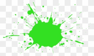 Red Clip Art Transprent - Green Paint Splatter Png Transparent Png