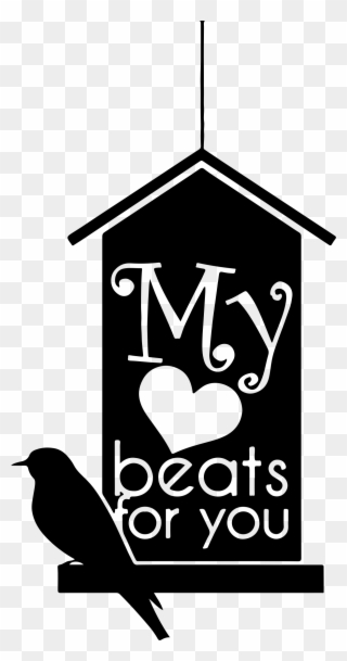 My Heart Beats For You Picture Black And White - My Heartbeat For You Clipart