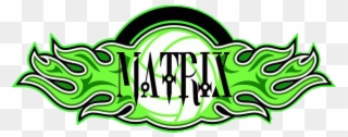 Matrix Volleyball Club Logo Clipart