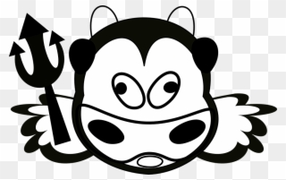 Evil Cow Cliparts 1, Buy Clip Art - Evil Cow Clip Art - Png Download