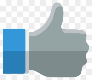 Isolated Thumbs Up Icon Bouncing Loop Motion Background - Thumbs Up Png Flat Clipart