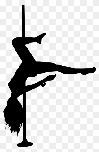 Pole Dance Png - Pole Dancer Silhouette Free Clipart