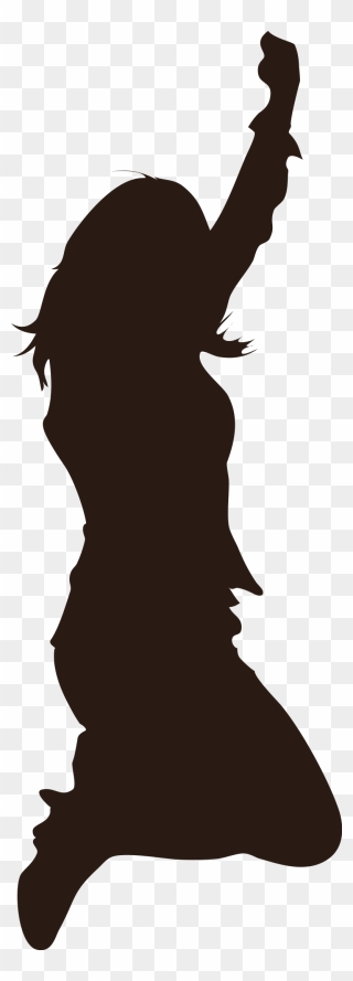 Silhouette Girl Jumping Woman Png Image - Girl Jumping Silhouette Png Clipart