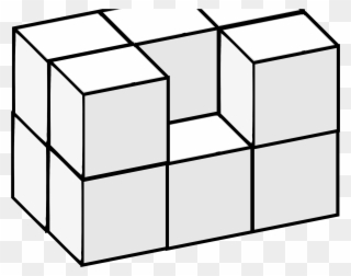 Big Image - 3d Cube Rectangle Block Clipart