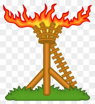 Fire Beacon Badge Of Henry V - Fire Beacon Clipart