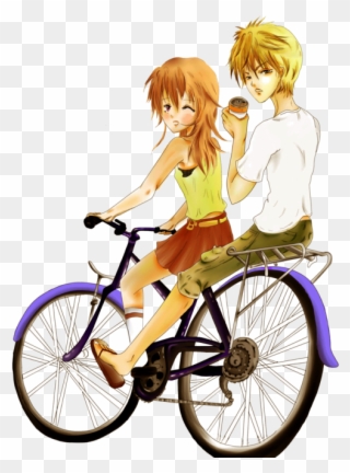 Clip Free Riding By Blu Tea - Anime Bicycle Png Transparent Png