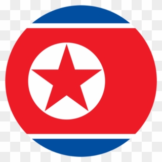 Big Image - North Korea Flag Circle Clipart