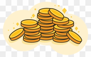 Large Pile Of Gold Coins - Gold Clipart