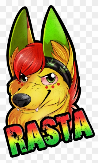 Rasta Freakhound Badge - Portable Network Graphics Clipart