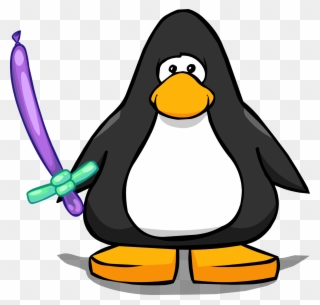 Balloon Blade On A Player Card - Club Penguin Fishing Png Clipart