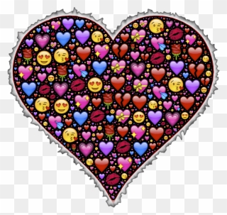 Heart Emoji Affection Love Png Image - Full With Heart Emoji Clipart
