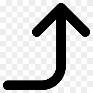 Up Arrow Key Symbol - Arrow Right And Upwards Clipart
