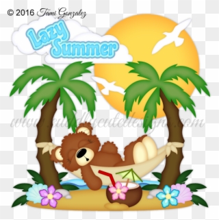 Lazy Summer - Teddy Bear Clipart