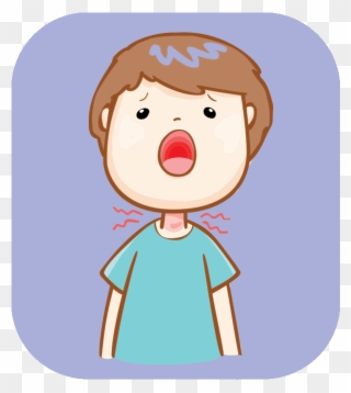 What Should You Do When Your Throat Starts To Hurt - Have A Sore Throat Cartoon Clipart