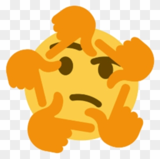 Join The Storm Spirits If Ya Want A Clan - Thinking Face Emoji Meme Clipart