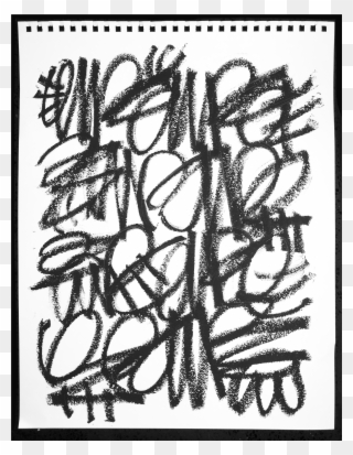 Transparent Alic Daniel Black Chalk Scribble Drawing - Drawing Clipart