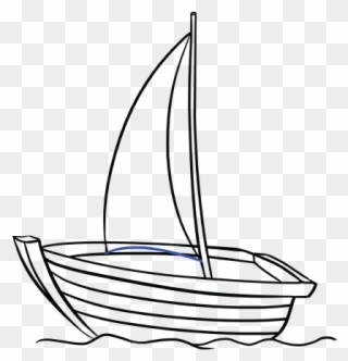 How To Draw A Boat In A Few Easy Steps Easy Drawing - Boat Drawing Clipart