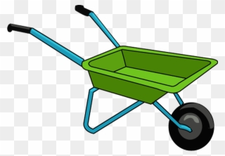 Look At Us Planting Trees To Help Improve Our Nature - Wheelbarrow Clipart