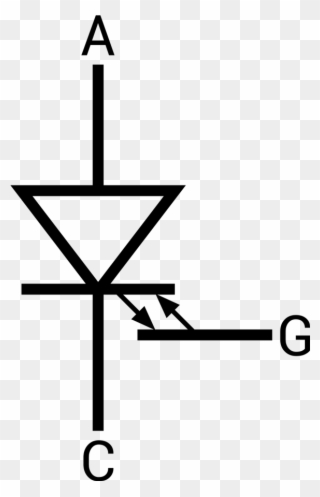 Symbol Of Gto - Gate Turnoff Thyristor Symbol Clipart
