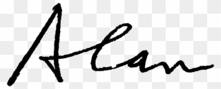 Sincerely, - Signature Of Alan Clipart