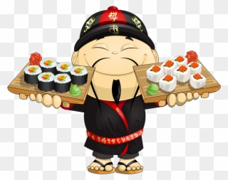 Kokeshi * Chinesa * Asian - Japanese Food Animated Clipart