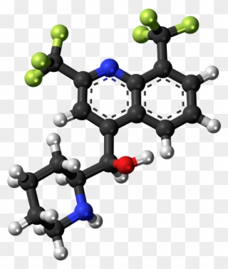 -mefloquine Molecule Ball - Amine Compounds (chemical Compounds) Clipart