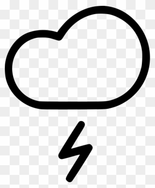 Lightning Cloud Rain Thunder Weather Storm Comments - Rain Clipart