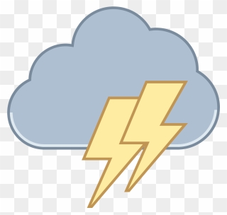 Cloud Lightning Icon Clipart