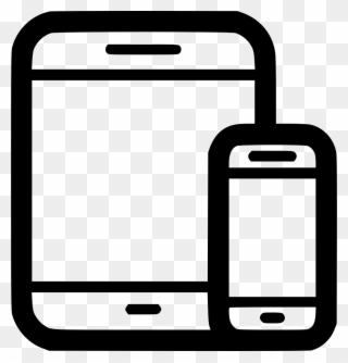 Iphone Svg Stencil Transparent Library - Iphone Clipart