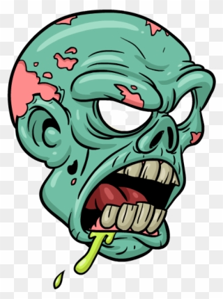 Stickers By Smart Messages - Cartoon Zombie Head Png Clipart