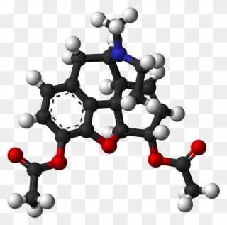 Heroin Molecular Structure 3d Clipart