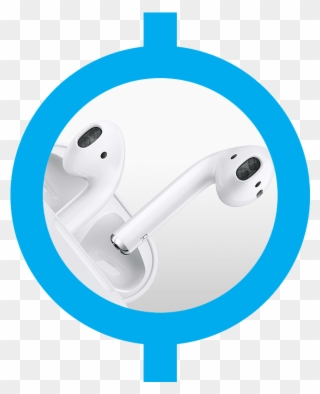 Apple Airpods 2017 Wireless Bluetooth Earbuds - Wireless Clipart
