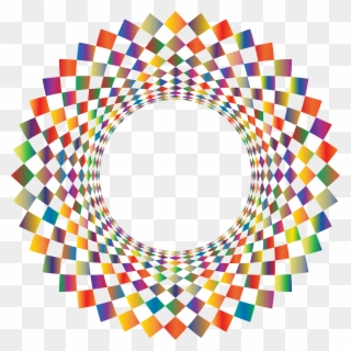 Checkered Clipart Circle - Elon Poll - Png Download