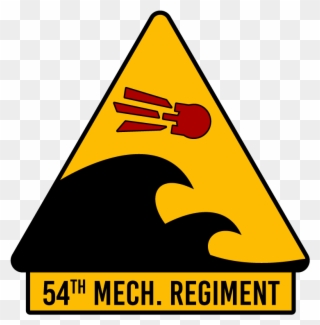 54th Mechanized Regiment - Traffic Sign Clipart