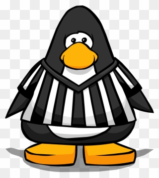 Referee Jersey From A Player Card - Penguin Club Penguin Clipart