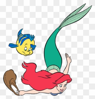 Ariel And Flounder Clipart