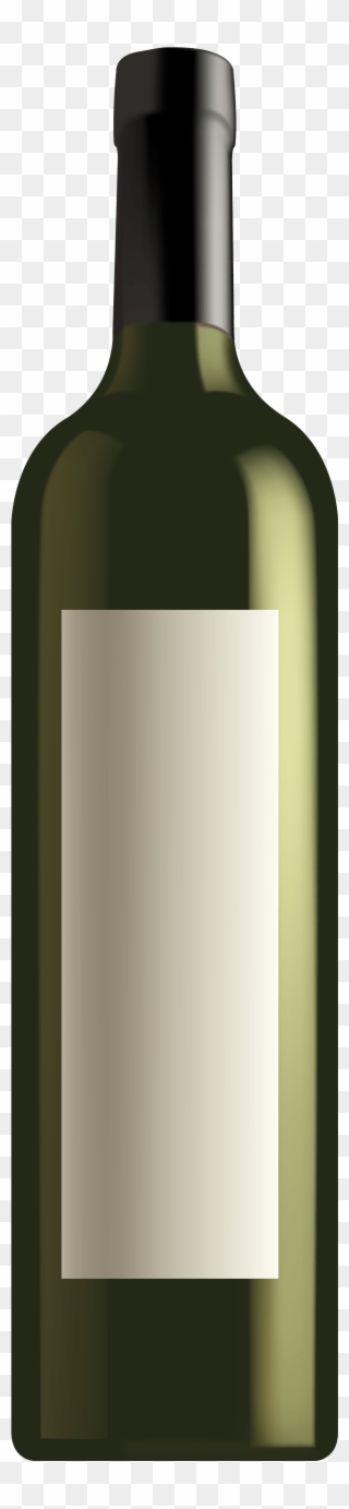 Wine Bottle Gallery For Black And White Wine Clip Art - Green Wine Bottle Png Transparent Png