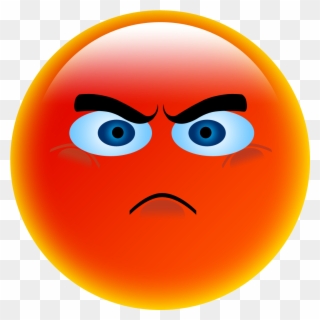Clipart Transparent Stock Anger Smiley Emoticon Face - Angry Smiley - Png Download