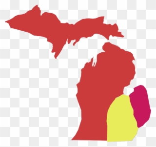 More - Michigan Map Clipart