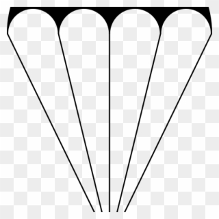 Clipart Parachute 19 Army Parachute Clipart Library - Line Art - Png Download