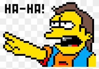 Nelson From The Simpsons - Nelson Muntz Pixel Art Clipart