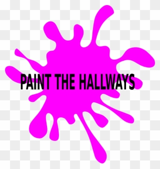 Paint The Hallways Clip Art At Clker - Mancha De Tinta Png Transparent Png