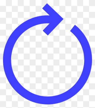Big Image - Blue Circle With Arrow Clipart