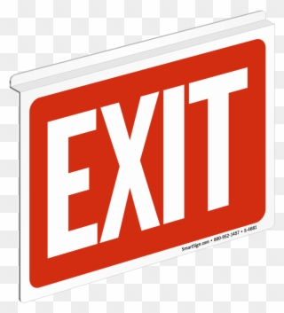 Z Sign For Ceiling - Exit Sign Clipart