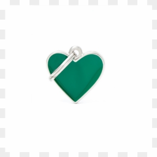 Basic Handmade Heart Small Green - My Family - Basic Handmade Heart Small Green Clipart