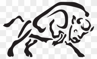 Water Bison - Bison Symbol Clipart