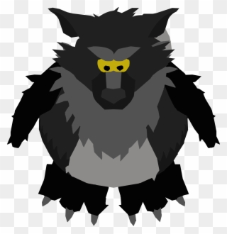Black Werewolf - Club Penguin Sprites Clipart