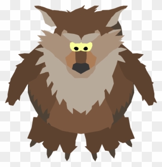 Brown Werewolf - Werewolf Penguin Clipart